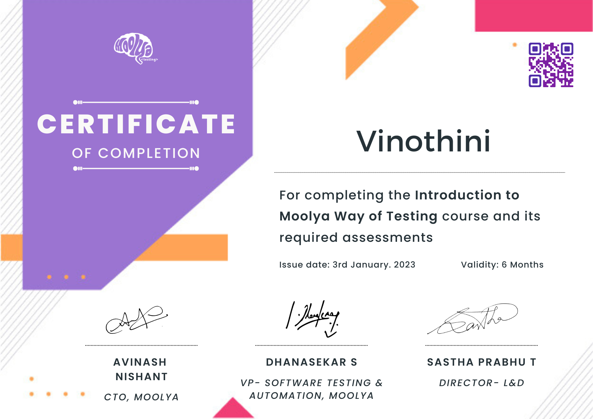 Course Completion Certificate Meaning In Tamil